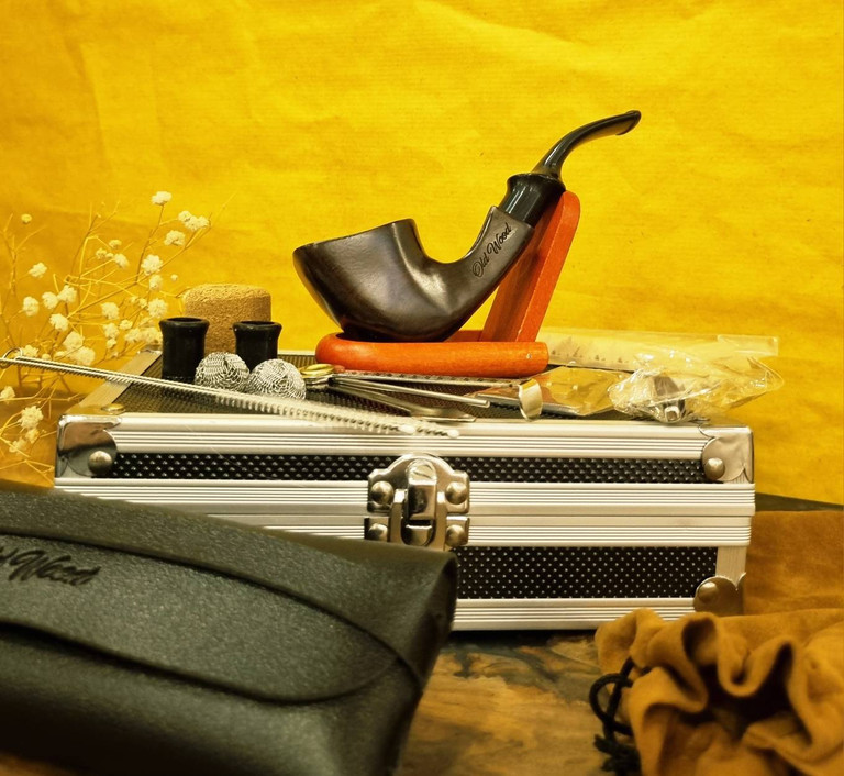 ست پیپ چوبی آبنوس Old Wood کد 014